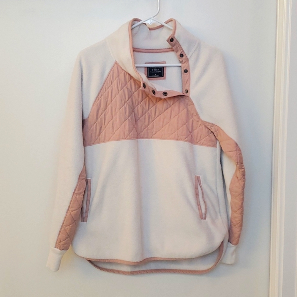 Abercrombie Fleece Button Up Collar - image 1